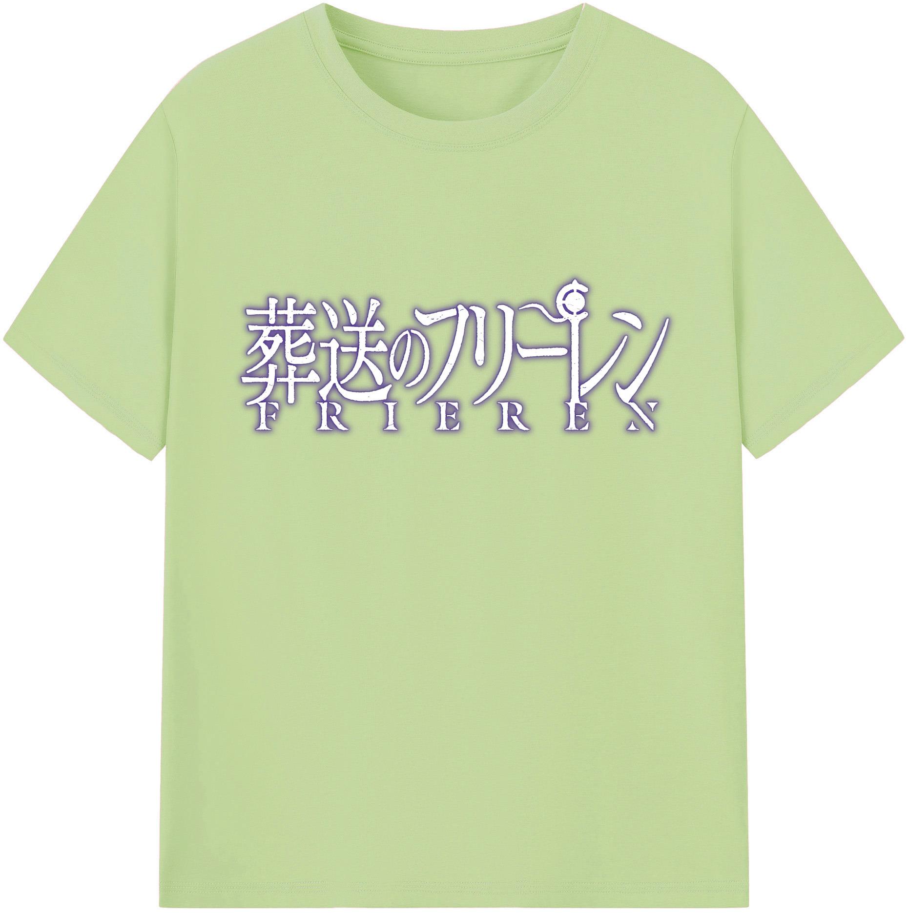 （画像用） 葬送のフリーレン Frieren 綿100％半袖Tシャツ（フロントプリント）